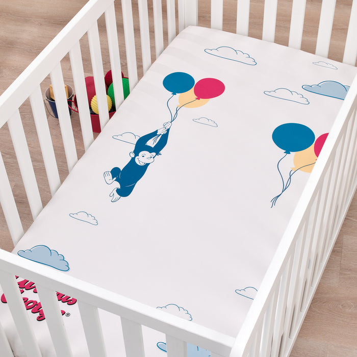 Universal Curious George Photo-Op Nursery Fitted Crib Sheet