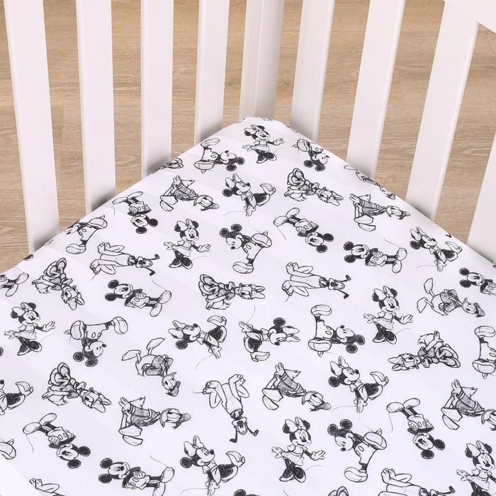 Disney Mickey Mouse and Friends Fitted Crib Sheet