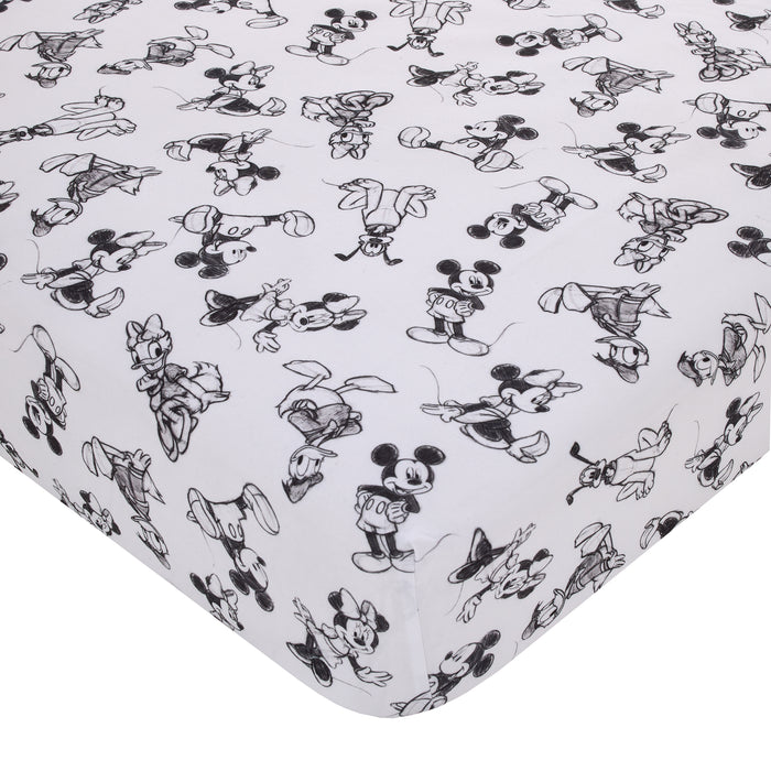 Disney Mickey Mouse and Friends Fitted Crib Sheet