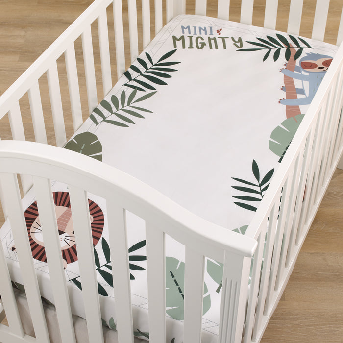 NoJo Jungle Paradise Photo Op Fitted Crib Sheet