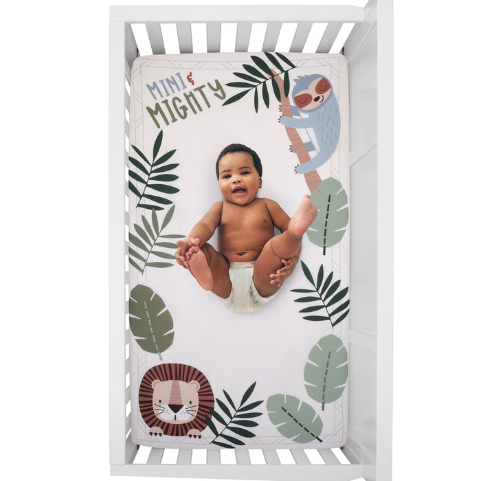 NoJo Jungle Paradise Photo Op Fitted Crib Sheet