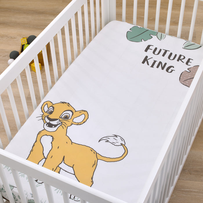 Disney Lion King Future King Photo Op Fitted Crib Sheet