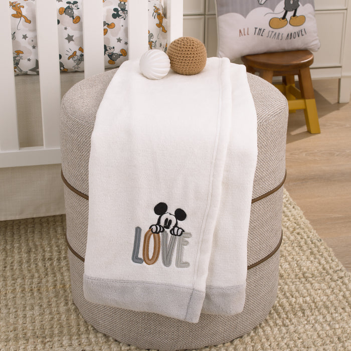 Disney Mickey Mouse Love Mickey Super Soft Baby Blanket