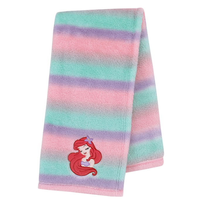 Disney Ariel Watercolor Wishes Sherpa Baby Blanket
