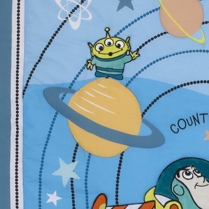 Disney Toy Story Buzz Lightyear Countdown to Blast-Off 3 Piece Nursery Crib Bedding Set