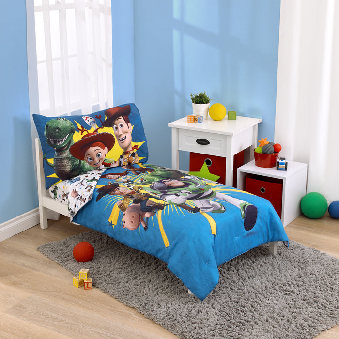 Disney Toy Story Taking Action 4pc Toddler Bed Set