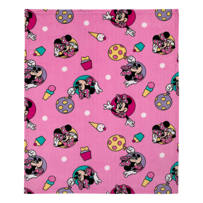 Disney Minnie Mouse Let's Party Toddler Blanket