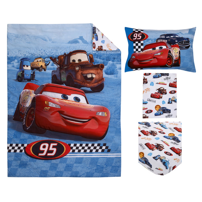 Disney Cars Radiator Springs 4 Piece Toddler Bed Set