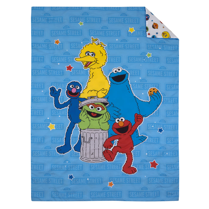 Sesame Street Come and Play 4pc Toddler Bed Set