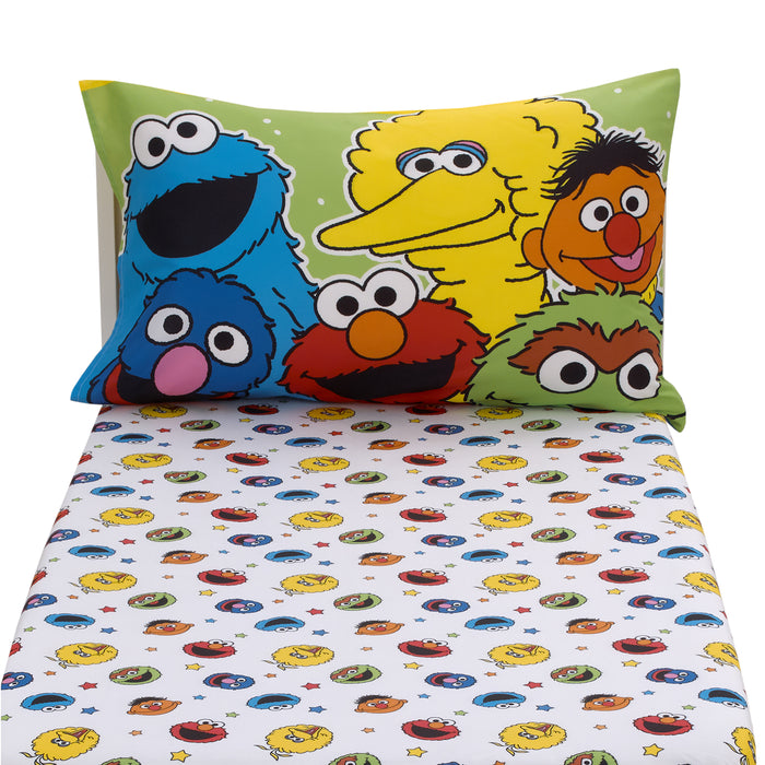 Sesame Street Come and Play 2 Piece Toddler Sheet Set