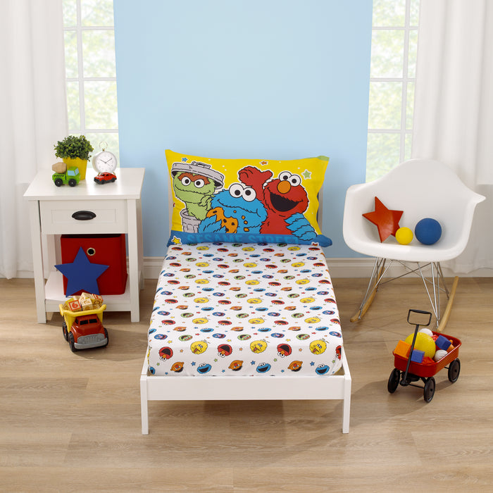 Sesame Street Come and Play 2 Piece Toddler Sheet Set