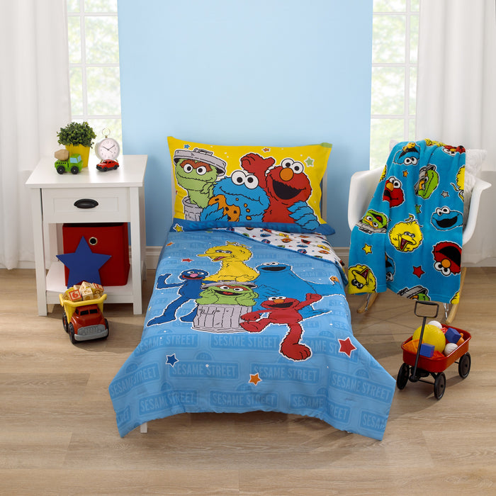 Sesame Street Come and Play 2 Piece Toddler Sheet Set