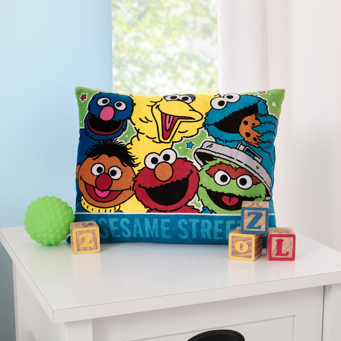 Sesame Street Come and Play Decorative Toddler Pillow