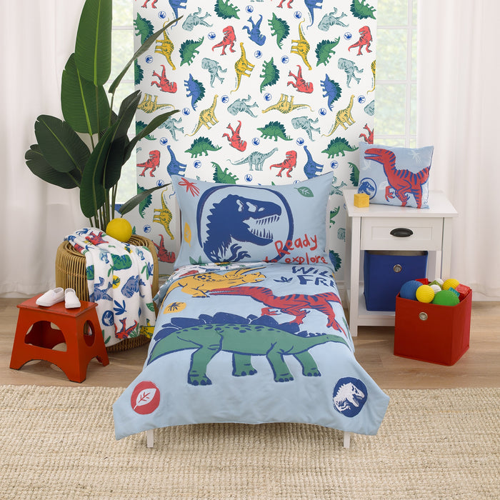 Universal Jurassic World Wild and Free Dinosaur Toddler Pillow