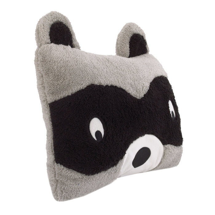 Little Love by NoJo Raccoon Shaped Sherpa Decorative Pillow