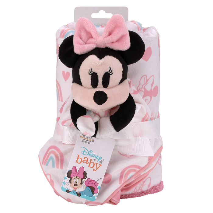Disney Minnie Baby Blanket and Security Blanket Gift Set