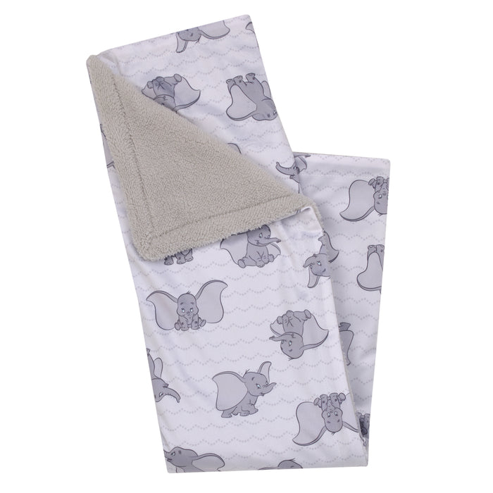 Disney Dumbo Sherpa Baby Blanket and Security Blanket Set