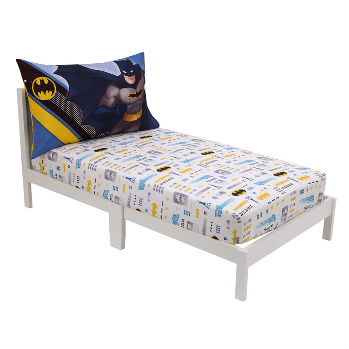 Warner Brothers Batman The Caped Crusader 2 Piece Toddler Sheet Set