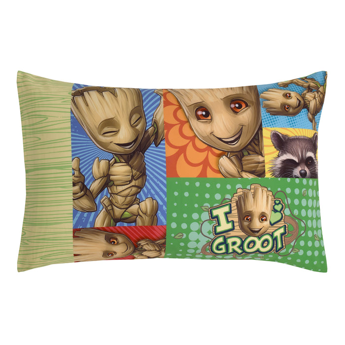 Marvel Guardians of the Galaxy I Am Groot 4pc Toddler Bed Set