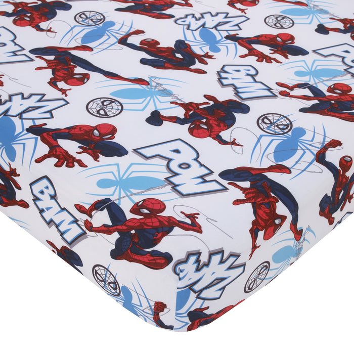 Marvel Spiderman to the Rescue 4pc Toddler Bed Set