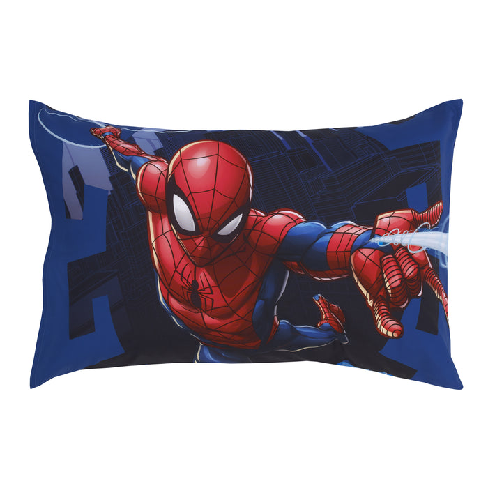 Marvel Spiderman to the Rescue 4pc Toddler Bed Set