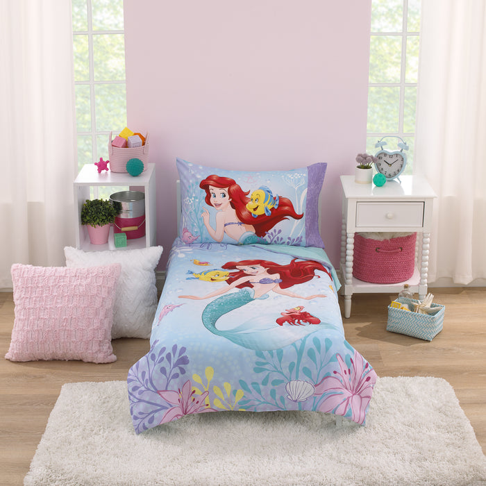 Disney The Little Mermaid Be Fearless 4pc Toddler Bed Set