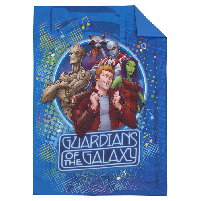 Marvel Guardians of the Galaxy Blue Let's Rock 4pc Toddler Bed Set