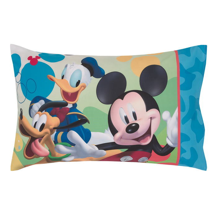Disney Mickey Mouse Fun Starts Here 4pc Toddler Bedding Set