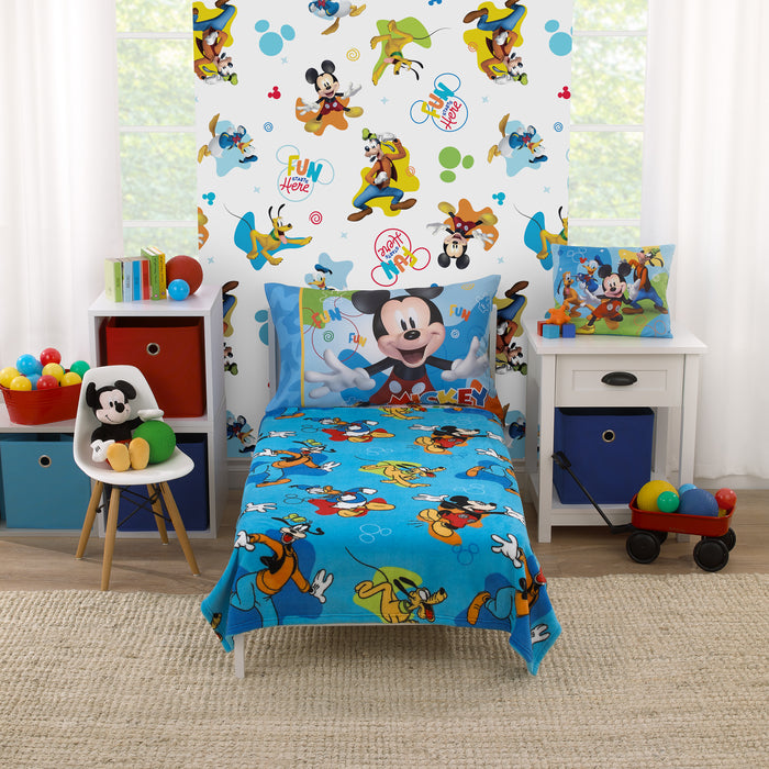 Disney Mickey Mouse Fun Starts Here Toddler Blanket