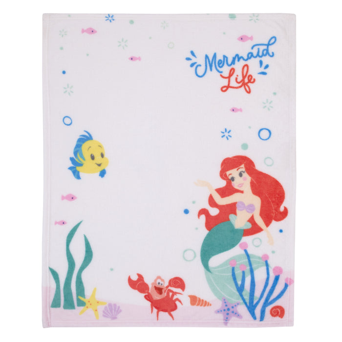 Disney Ariel Mermaid Life Photo Op Baby Blanket