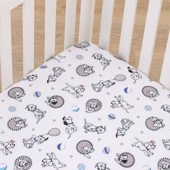 Disney 101 Dalmatians Fitted Mini Crib Sheet