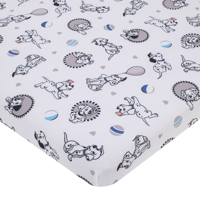 Disney 101 Dalmatians Fitted Mini Crib Sheet