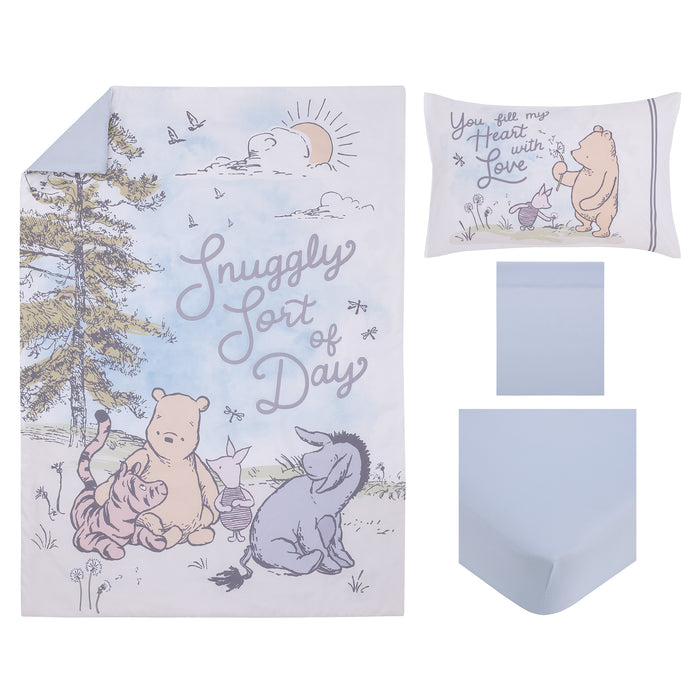 Disney Classic Winnie the Pooh 4pc Toddler Bed Set