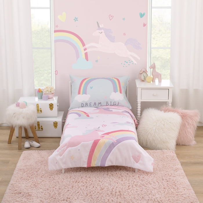 Carter's Rainbow Unicorn 4pc Toddler Bed Set
