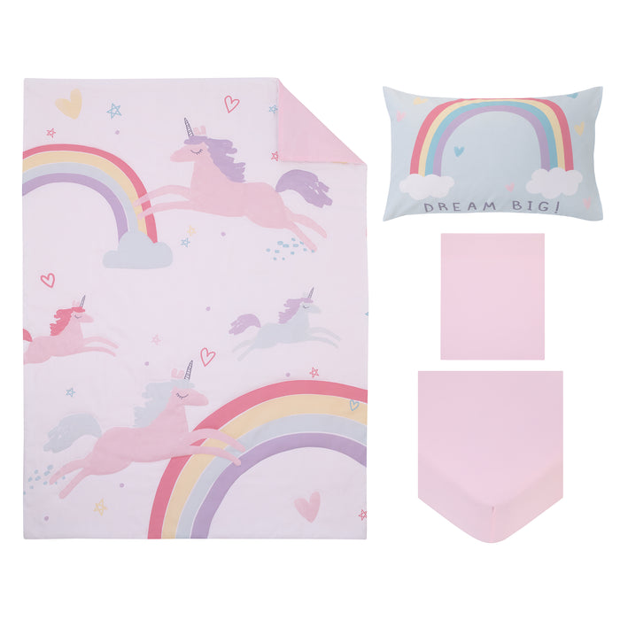 Carter's Rainbow Unicorn 4pc Toddler Bed Set