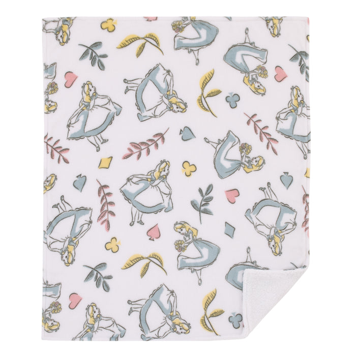 Disney Alice in Wonderland Sherpa Baby Blanket