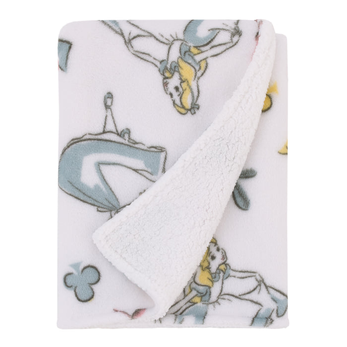 Disney Alice in Wonderland Sherpa Baby Blanket