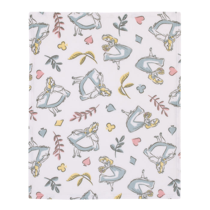 Disney Alice in Wonderland Plush Baby Blanket