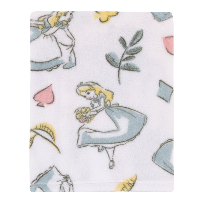 Disney Alice in Wonderland Plush Baby Blanket