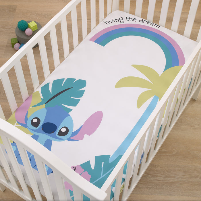 Disney Stitch Photo Op Fitted Crib Sheet