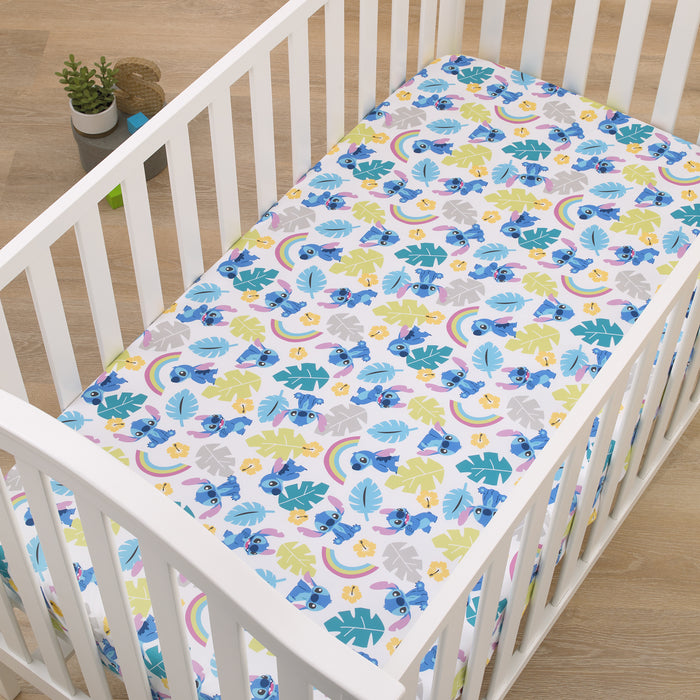 Disney Stitch Fitted Mini Crib Sheet