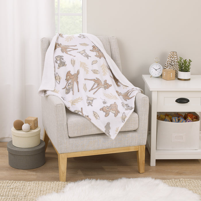 Disney B is for Bambi Sherpa Baby Blanket