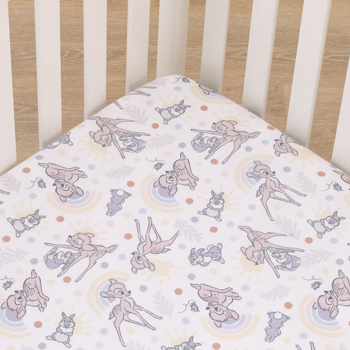Disney Bambi Fitted Mini Crib Sheet