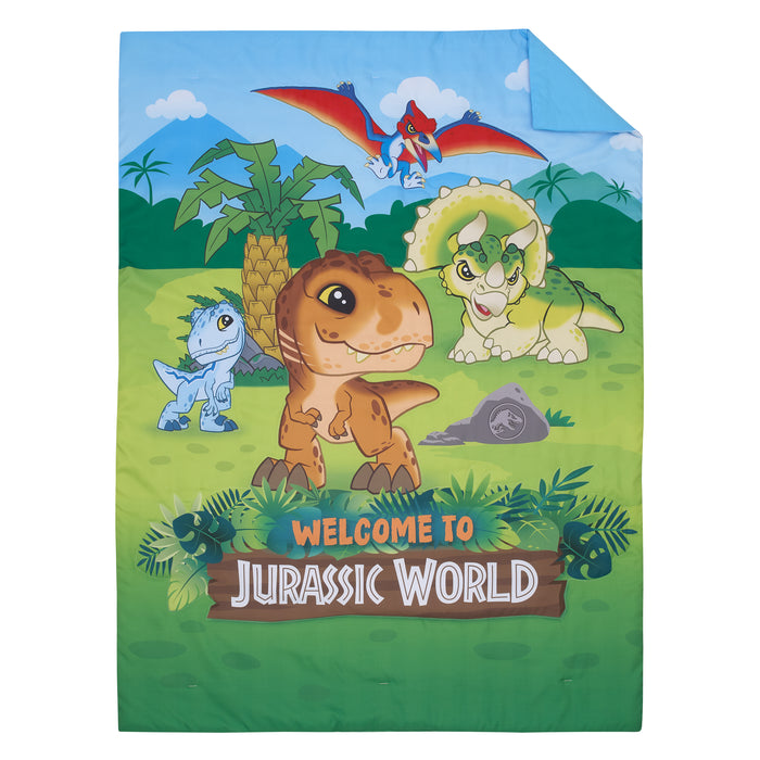 Universal Welcome to Jurassic World 4 Piece Toddler Bed Set