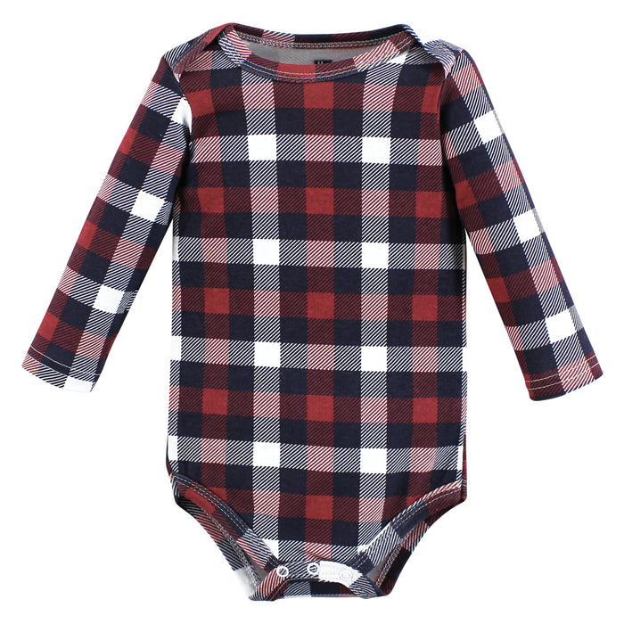 Hudson Baby Cotton Long-Sleeve Bodysuits, Moosing Around 5-Pack