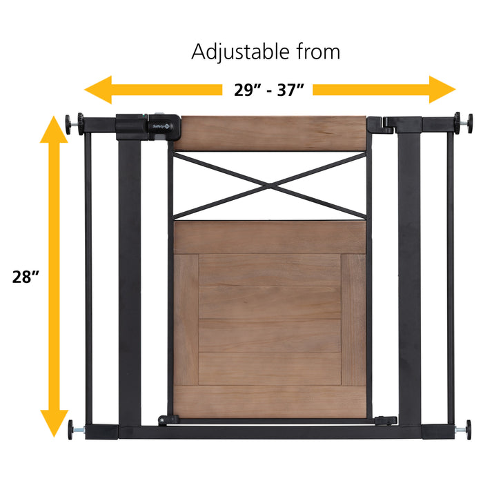 Safety 1ˢᵗ® Easy Install Modern Farmhouse Gate