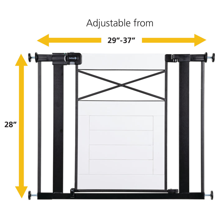 Easy Install Modern Farmhouse Gate (White)