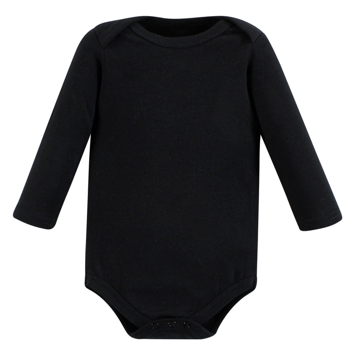 Hudson Baby Infant Boy Cotton Long-Sleeve Bodysuits, Brown Bear 7-Pack