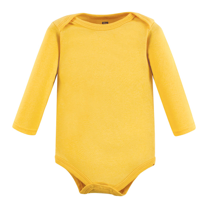 Hudson Baby Cotton Long-Sleeve Bodysuits, Happy Planets 7-Pack
