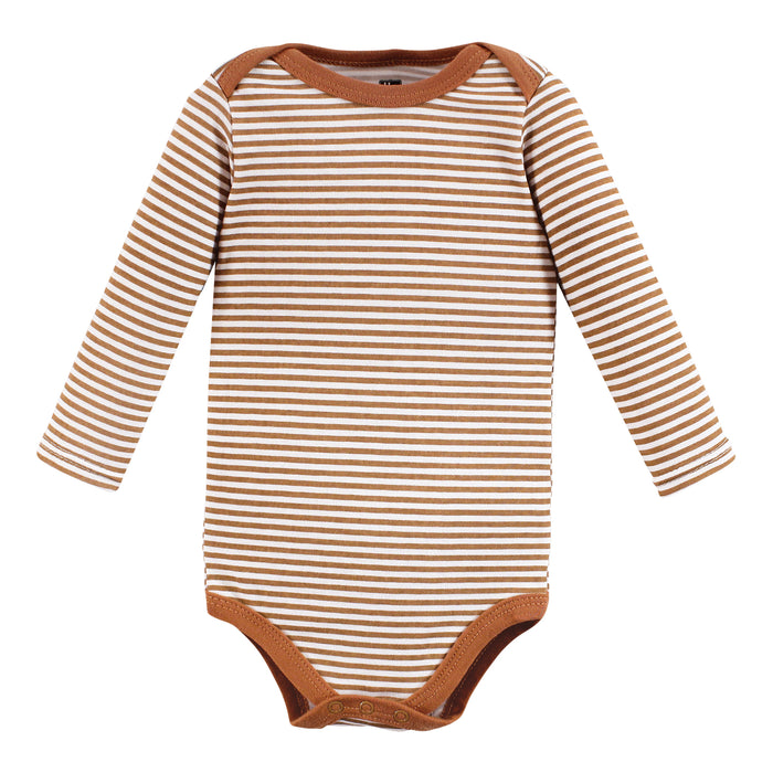 Hudson Baby Infant Boy Cotton Long-Sleeve Bodysuits, Animal Adventure 7-Pack